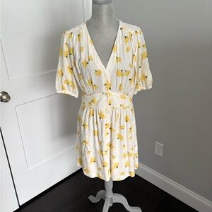 BA&SH Floral V-Neck Mini Dress, in great condition, worn only twice